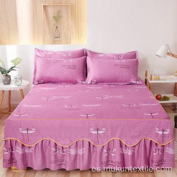 colchas de cama con falda de cama a juego Bedraza